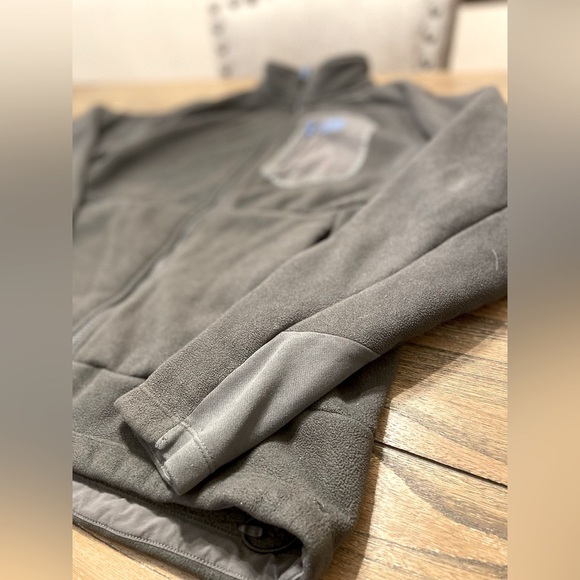 North Face Jacket Men’s Size Medium Gray Fleece Full-Zip Sherpa Lined Chimborazo - Picture 8 of 9